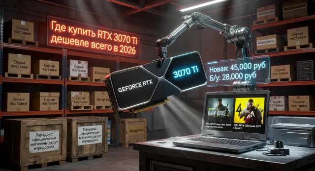 Где купить RTX 3070 Ti дешевле всего в 2026: проверенные магазины, акции и серые поставки в Россию