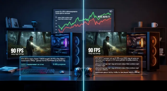 Стоит ли менять RTX 3070 на RTX 3070 Ti в 2026: разбираем выгоду апгрейда и реальные сценарии