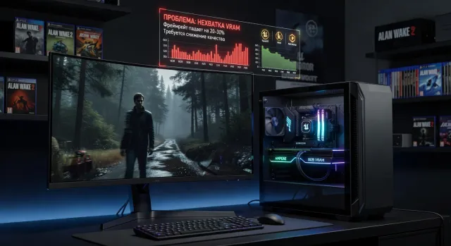 RTX 3070 Ti 8GB в 2026 году: проблема нехватки видеопамяти в современных играх и как с этим жить